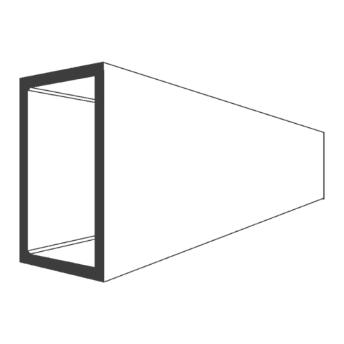 100 x 50 x 6.0 rectangular hollow section S235