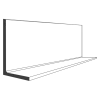 100 x 65 x 7 mild steel unequal angle S275